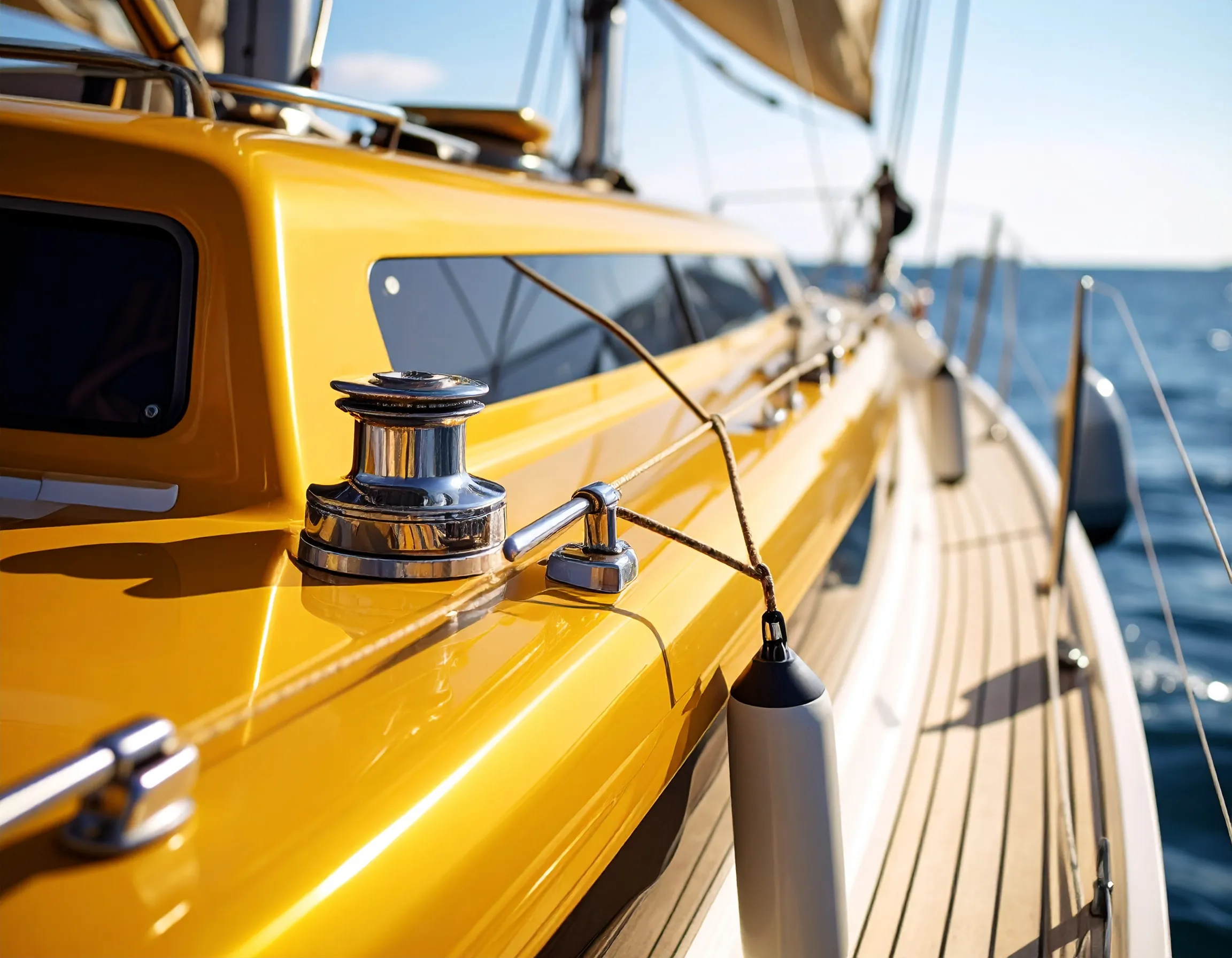 Individuell lackiertes Segelboot